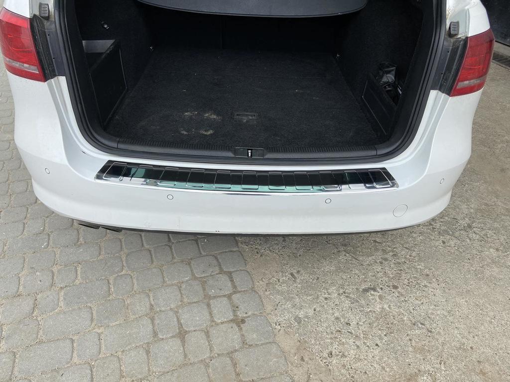 Arka tampon kaplaması Carmos (SW, paslanmaz) Volkswagen Passat B7 2012-2015 için