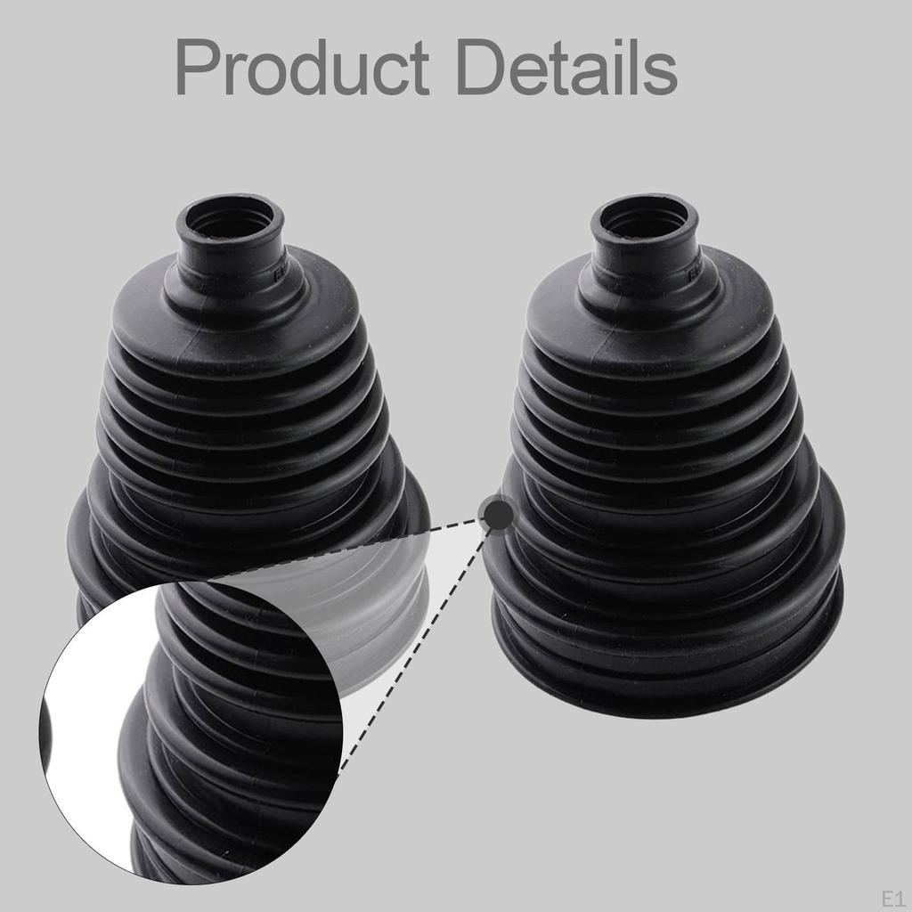 2 Stück CV Achsmanschetten-Kit Gummi-Schutzabdeckung Schnelle Installation Autozubehör