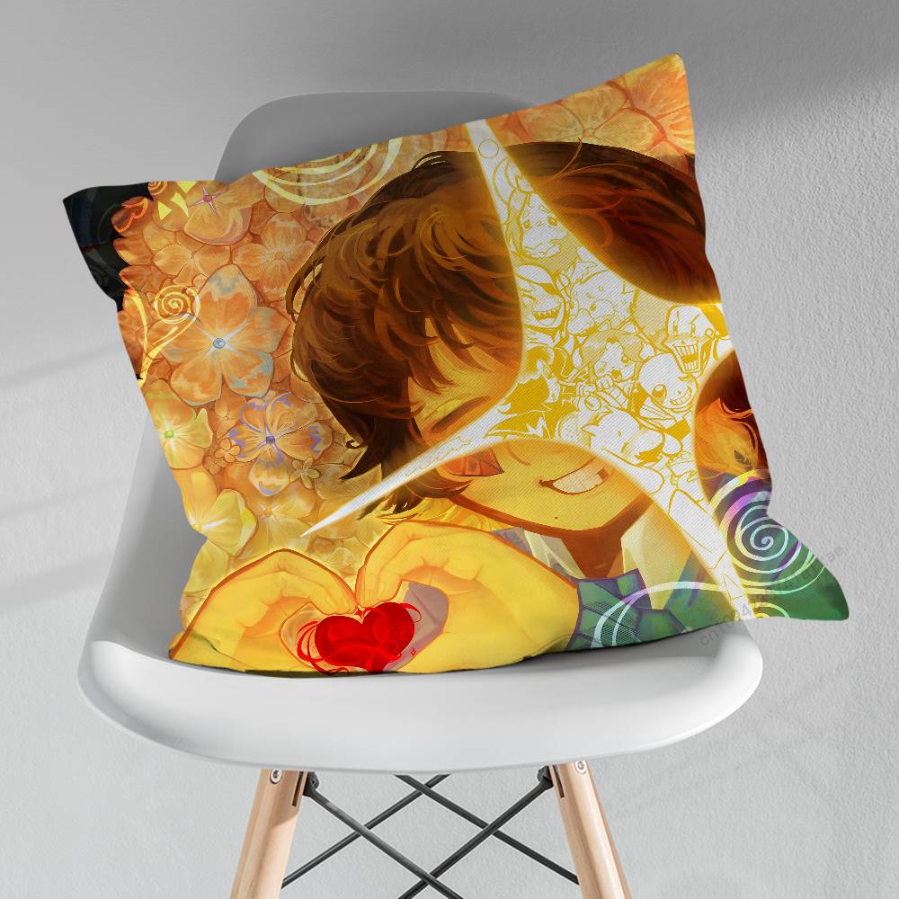 Game Frisk UUndertale Pillow Case For 30x30cm45x45cm55x55cm For Home Bedroom Decoration And Protector