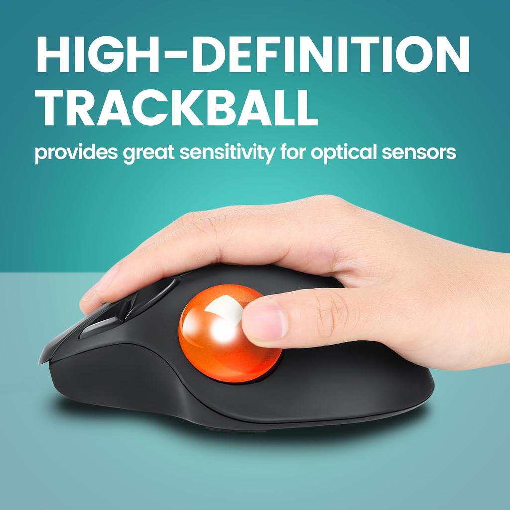 Perixx 34 mm Ersatz-Trackball, Perixx 717, Ersatzball, kompatibel, glänzende Oberfläche, Speed Type, weiß, PERIPRO-303WH, PM-517 (Orange)