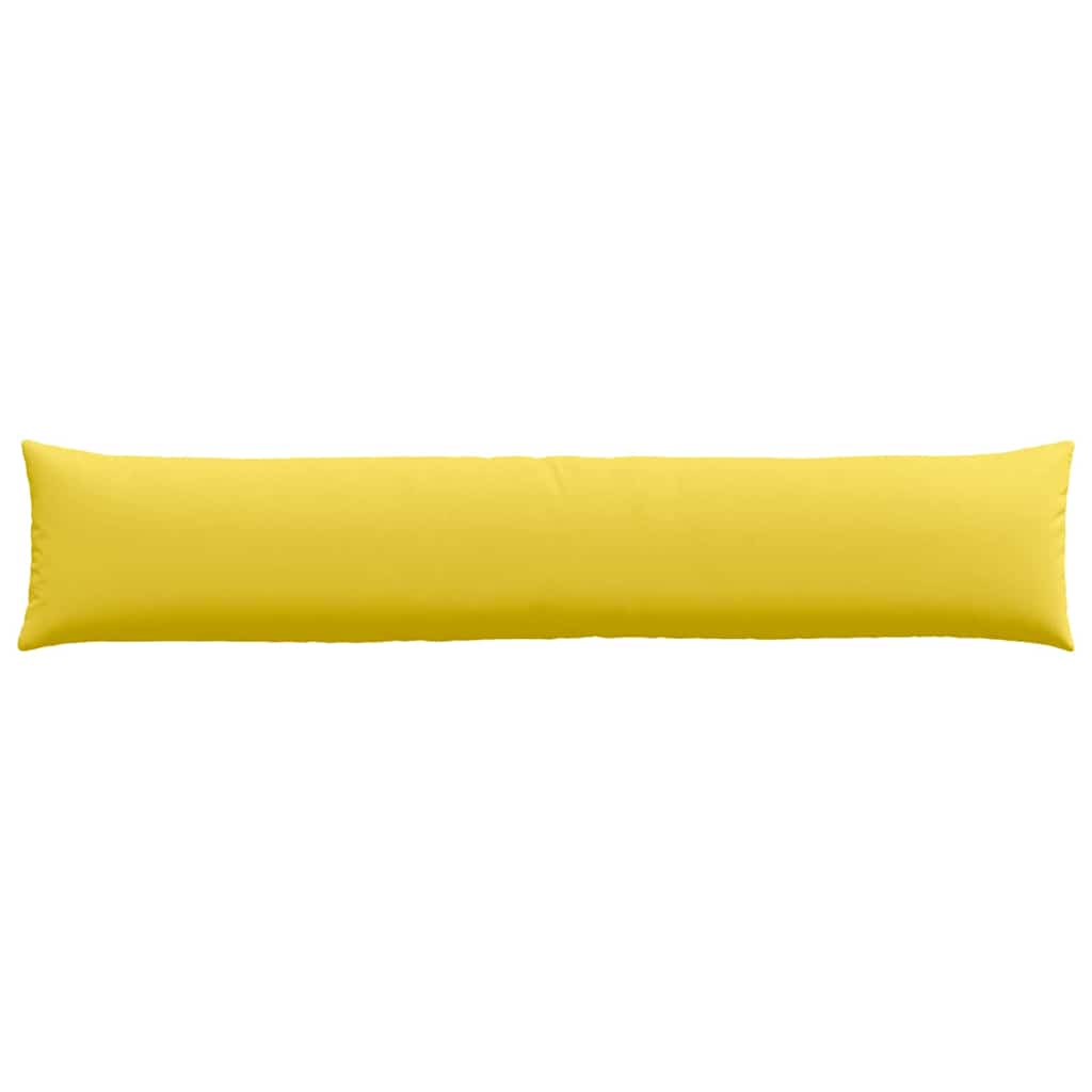 Sofa Cushions 2 pcs Light Yellow 200 x 40 cm Fabric