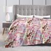 Crayons Shin Chans Anime Blankets Flannel Print Nene Multifunction Soft Throw Blankets for Bed Office Plush Thin Quilt
