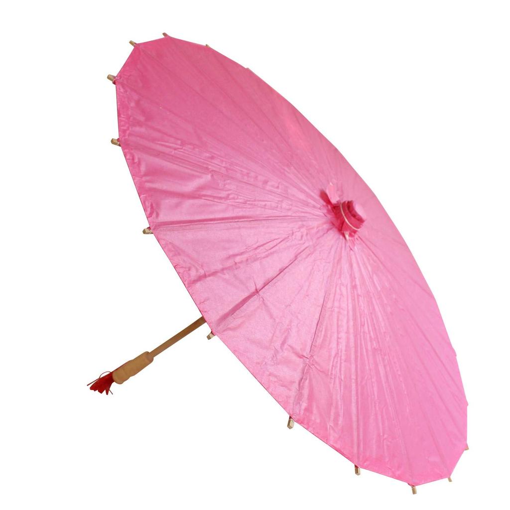 Smiti Japanese Paper Solid 9 60cm Rose Red Parasol, Color, Colors, Diameter,