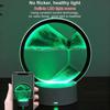 USB LED RGB Sandscape Lamp Moving Sand Art Nattljus med 7 färger Timglasljus 3D Moving Sand Art Bordslampa Julklapp