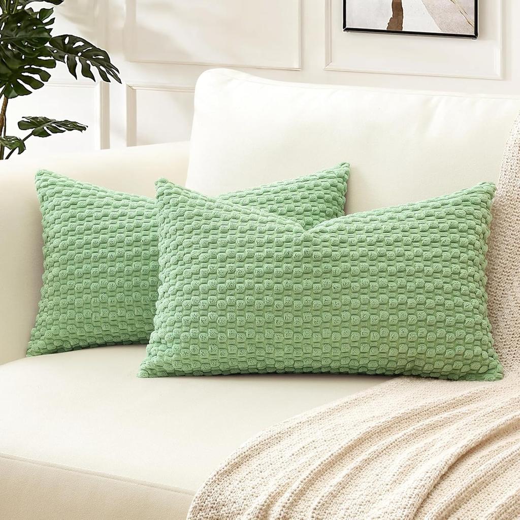 Rust Lumbar Pillowcase 30*50CM 12x20Inch Fall Decor Pillow Cover Corduroy Cushion Cover for Sofa Couch Hotel Housse De Coussion