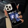 Top Gen Z artist Singer M-Milo Phone Case For iPhone 11 12 13 14 15 16Pro Max Plus white Sliver  Phone Cover