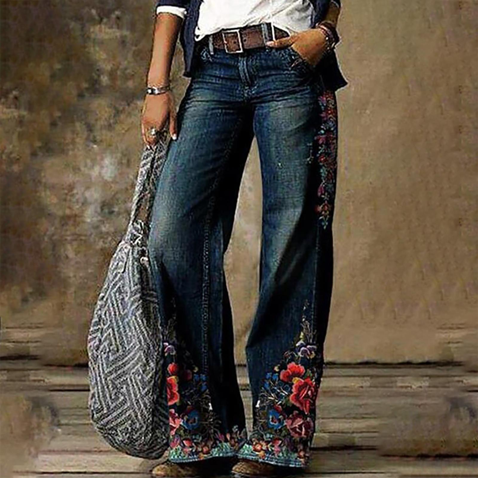 

Модные женские повседневные однотонные брюки с подтяжкой бедер и широкими штанинами с высокой талией S синий