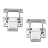 2pcs Stainless Steel Latch Hasp Hardware Cabinet Case Spring Loaded Latch Catch Toggle Hasp