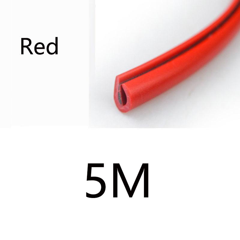 Car Door Edge Scratch Protector Strip Guard Trim Auto Door Anti Collision Strip Doors Moldings Adhesive Scratch Protector Interior Mirrors 6