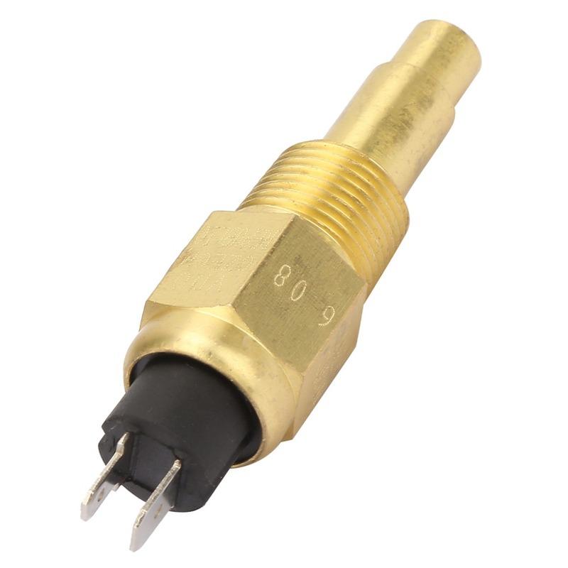 3/8 NPT Water Temp Sensor 3W 6-24V 103℃ 38-120℃ Measuring Range Temperature Sender Coolant Temp Sensor for VDO