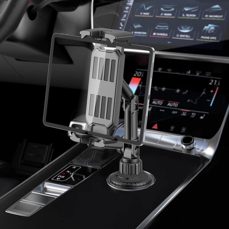Odolný držák na nápoje do auta a stojánek na tablet pro iPad 4-14' Otočný o 360° Držák na telefon s náklonem 270° RAM Mount Příslušenství pro vozidlo SUV