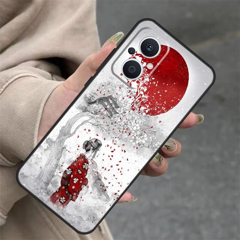 

Japanese Geisha Case For OPPO Reno 14 12 11 10 13 Pro 14F 13F 12F 11F 8 7 Lite OPPO Find X9 X8 X6 Pro Cover OPPO Find X6 Pro