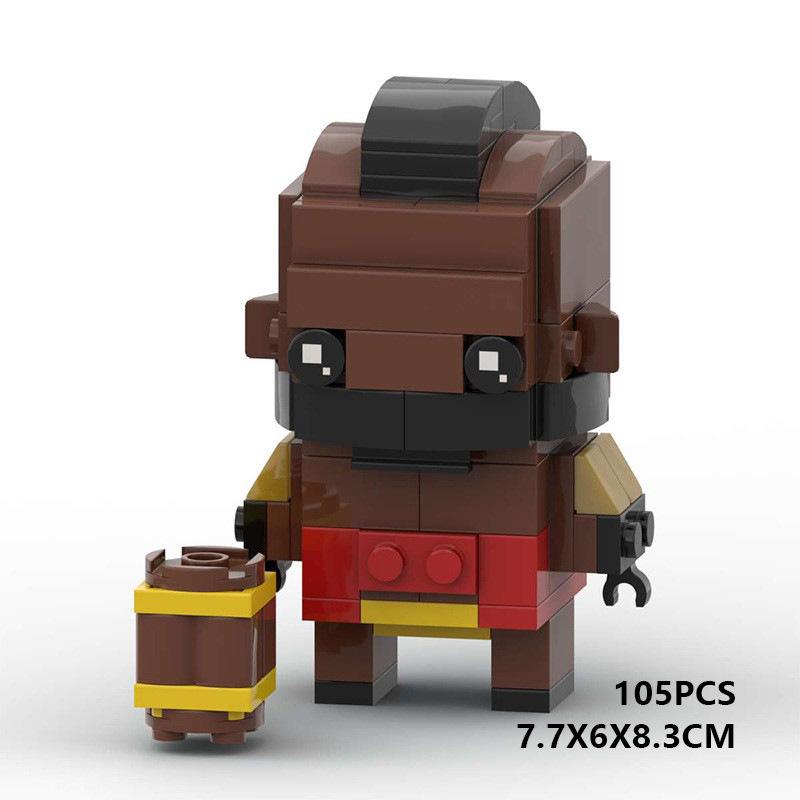 MOC Royal Clash Serie Baustein-Bausatz Kreatives Brickheadz Spielzeug Geeignetes Geschenk für Familie und Freunde