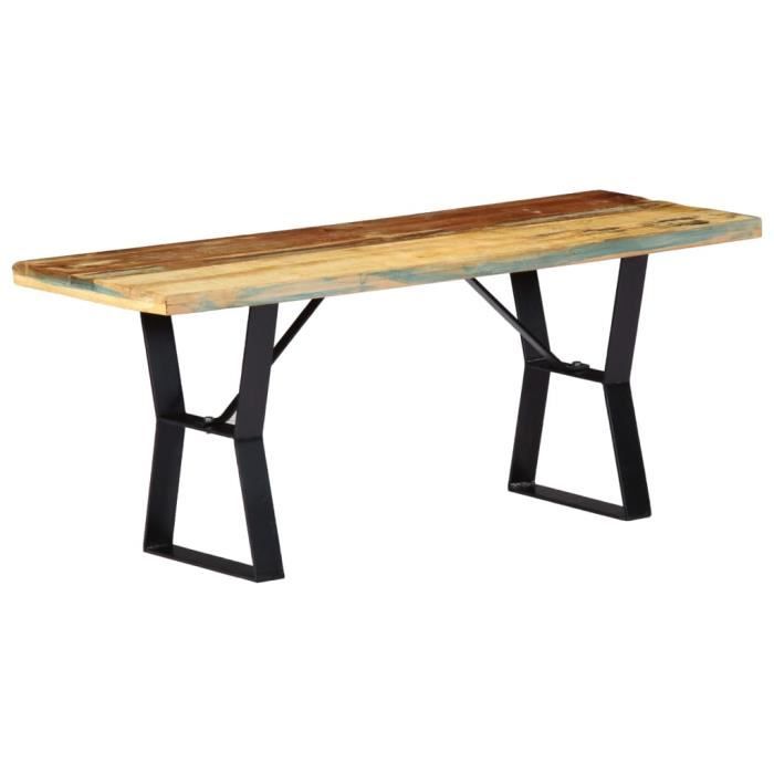 VidaXL Banc 110 cm Bois de récupération massif