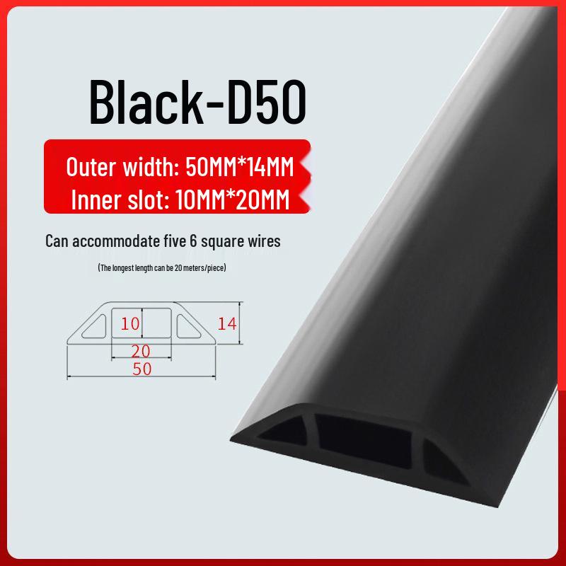 PVC Soft Wire Duct - Self-Adhesive, Durable, Invisible Cable Management Channel