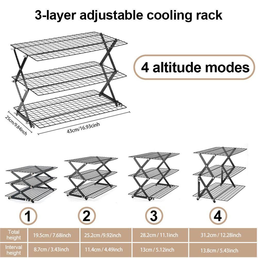 Wire Grid Baking Cooling Tray Stainless Steel Grid Holder High Quality Barbecue Shelf Cake Cooling