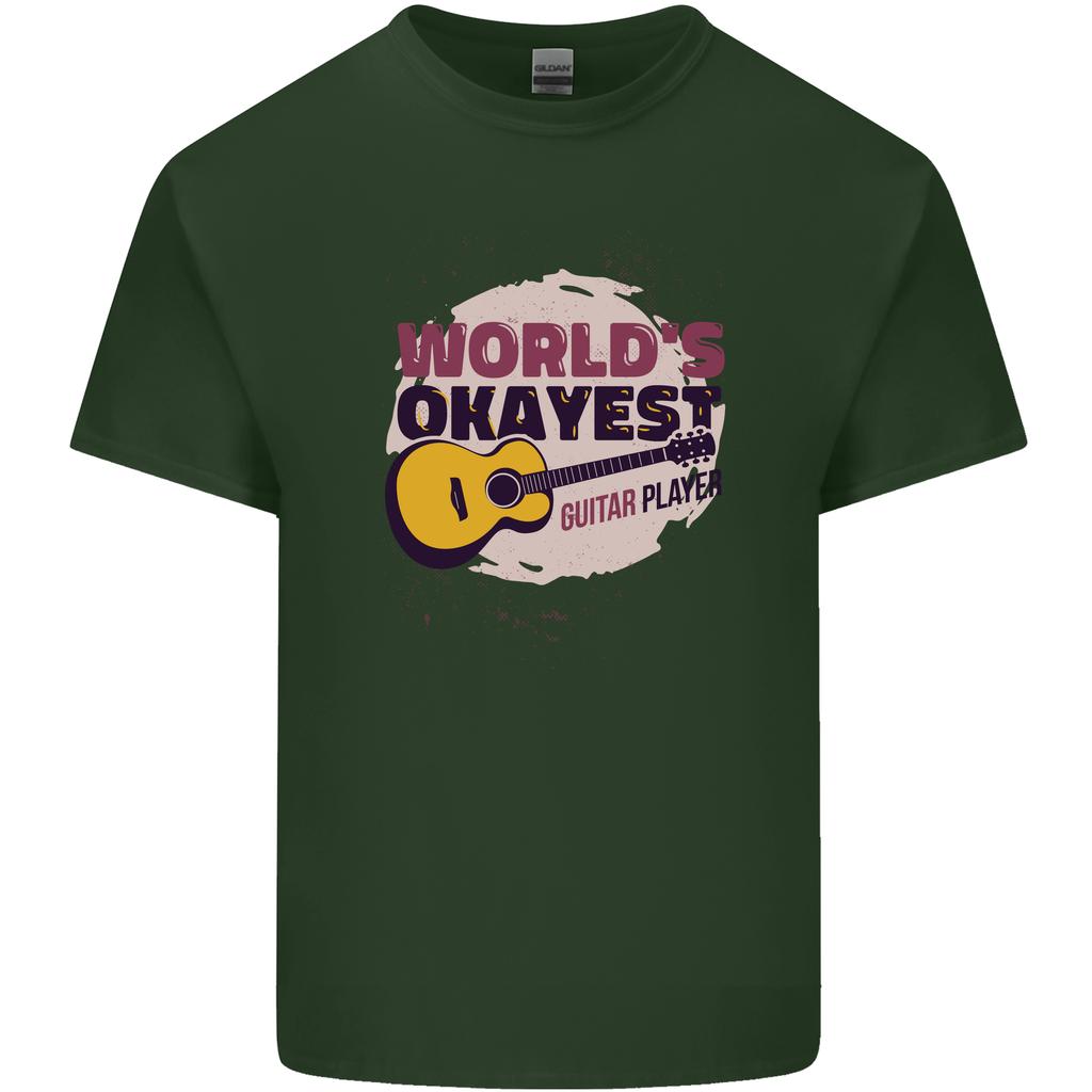 Worlds Okayest Guitar Player Funny Unisexs Light Cotton TShirt