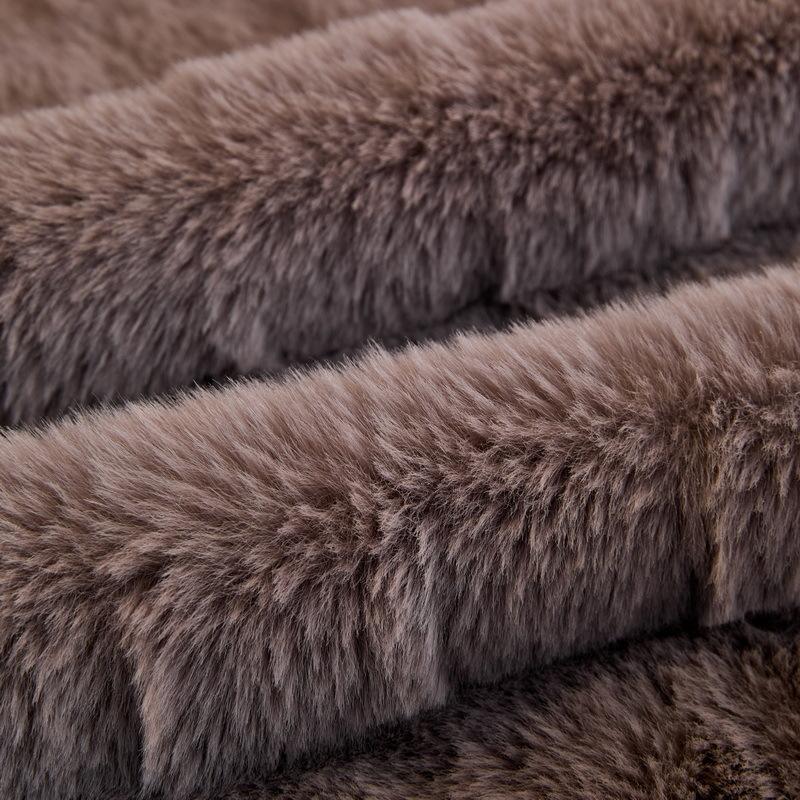 Rabbit Plush One-Piece Sofa Cover Cloth Towel  New Winter Thickened Plush Sofa Cover Full Cover Cushion Blanket