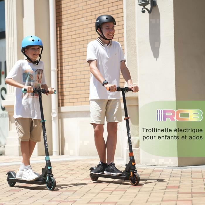 RCB R15 Foldable Electric Scooter Child Age Only 7.55 Kg Adjustable Height Gift for Children and Teens Red