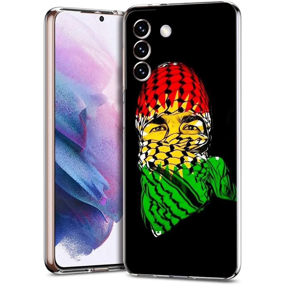 Phone Case For Samsung Galaxy S24 Ultra S23 FE S22 S20 S21 5G S10 S9 Plus S10E S8 Soft Silicone Clear Kurdistan Flag Cover