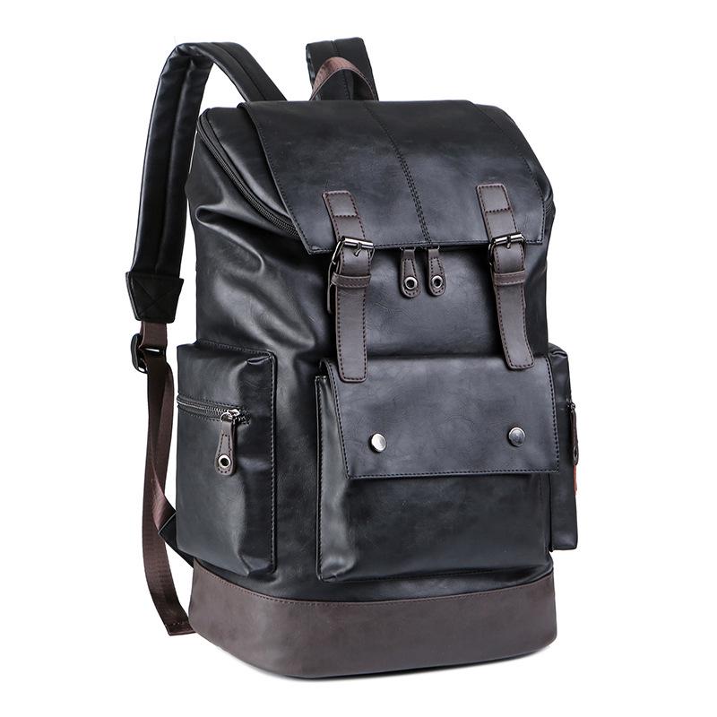 

Korean Style Men s Casual Satchel Shoulder Backpack - Fashionable Travel Bag чёрный