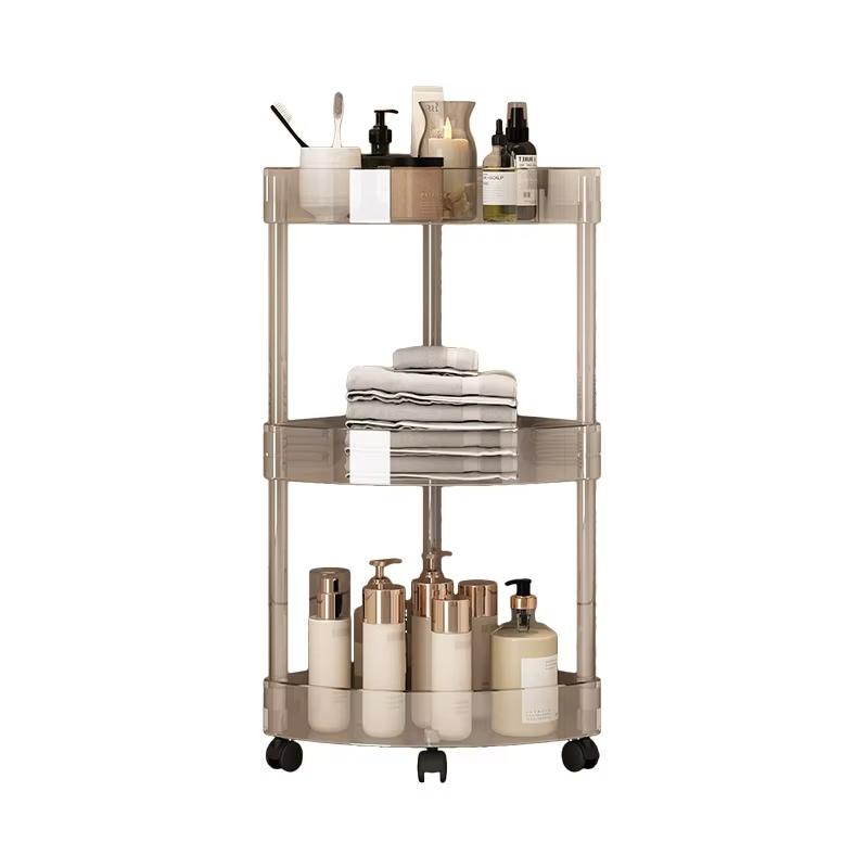 Bathroom Organizer Shelves Kitchen Home Large Capacity Storage Rack Acryl Cart Corner Cosmetic Skincare Shapoo Kids Toys Holder MIT