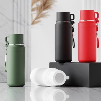 New Stainless Steel Insulated Cup Large Capacity One Cover Two Use Outdoor Water Bottle Portable Water Container Water Cups