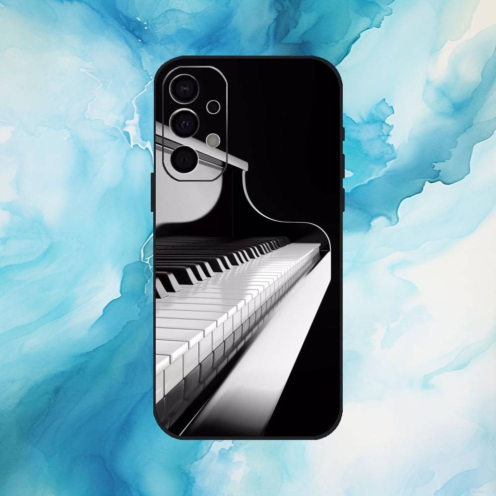 

Piano keys notes Phone Case For Samsung Galaxy A73,A72,A71,A70,A53,A52,A51,Others Soft Black Cover Samsung a32 4g