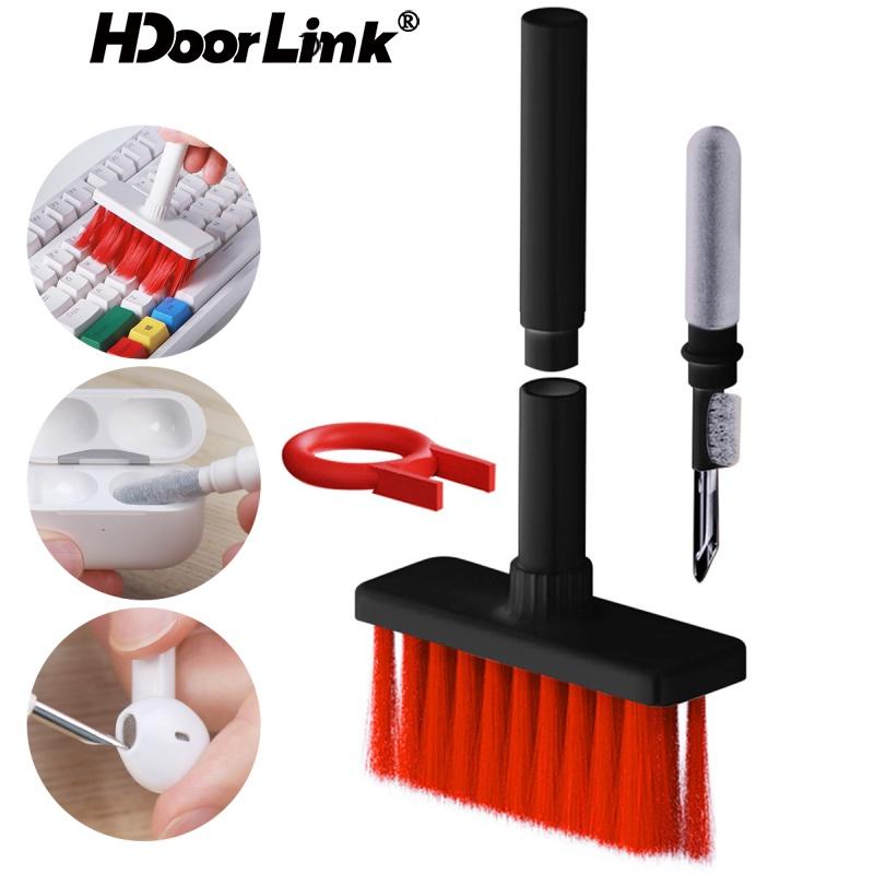 

HdoorLink Щетка для чистки клавиатуры Компьютерные наушники Многофункциональная щетка для пыли Электронный набор для очистки для ПК Airpods Pro 1 2 Наборы для чистки