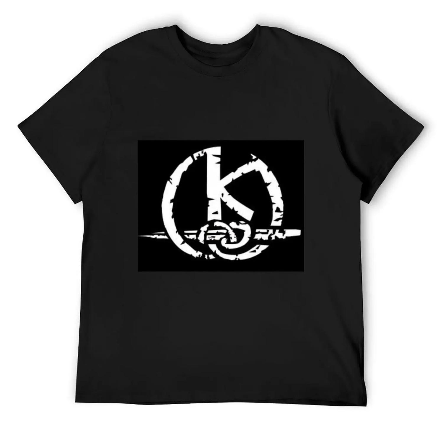 White Kaamelott logo on a black background T-Shirt graphic shirts graphics Men s t-shirt XXXXXL разноцветный