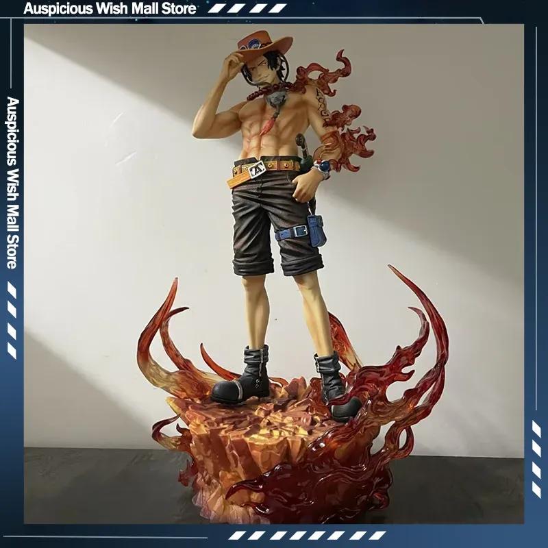 One Piece Anime Dreamy Flame Ace Pirate King Gk Figure Collectible Model Toy Gift Static Pvc Sculpture Display Piece Toys Gift