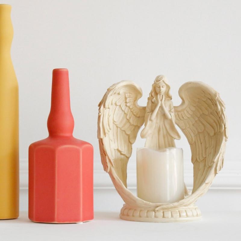 Resins Praying Angeled Scented Candlestick Ornament Prayer Angeled Aromatherapys Candlestick Wedding