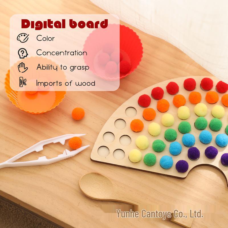 Rainbow Beads Baby Toy: Color Sorting & Hand-Eye Coordination Trainer