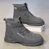 Labor insurance shoes men's 2025 new waterproof and non-slip work tooling men's shoes summer sports high-top Martin boots men's