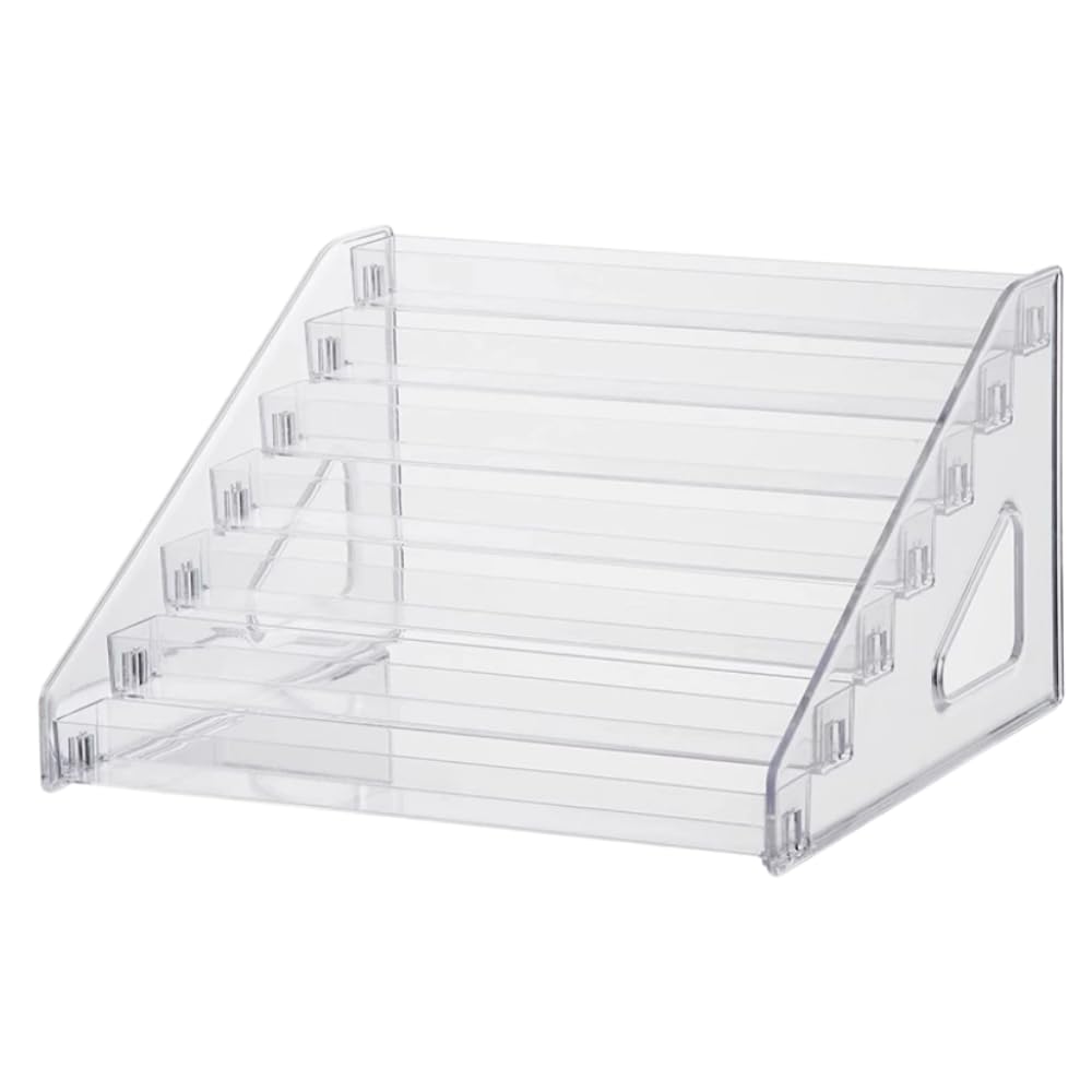 

Senfu Display Stand, Product Display Shelf, Stairs, Display Stand for Cosmetics, Figures, Badges, Hobbies, Store Use, 7 Steps, Acrylic