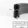 U-Shaped Waterproof Dustproof Rubber Sealing Strip for Cabinets and Car Doors