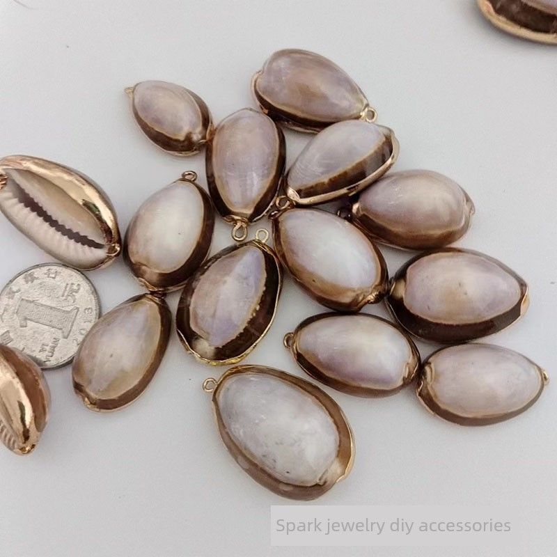 

Конх Гальванопокрытие Сделай сам Аксессуары для украшений Серьги Подвеска Подвеска Креативная ручная работа Натуральная ракушка 1 #8 screw/Phnom Penh/light color