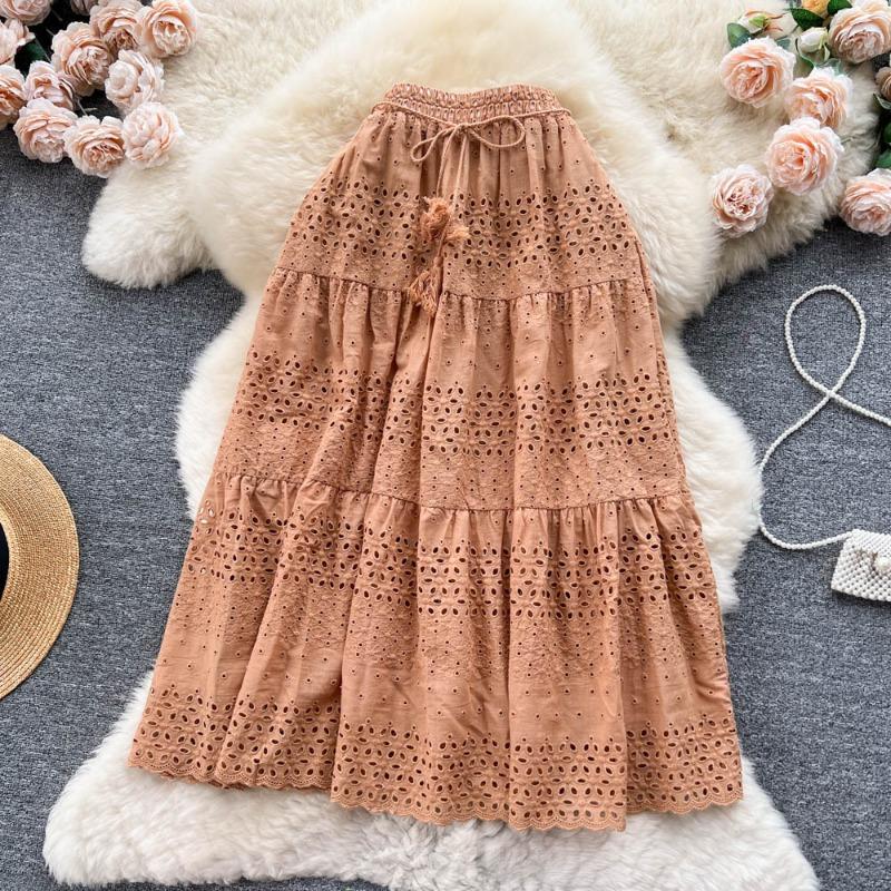 

Эта женская элегантная юбка с ажурным кружевом, вышитая крючком, с КРУЖЕВАМИ, делает образ стройнее, милой и универсальной One Size