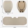 Car Seat Covers Universal Flax Front Rear Breathable Linen Cushion Anti Slip Auto Seat Protector Mat Pad Four Seasons