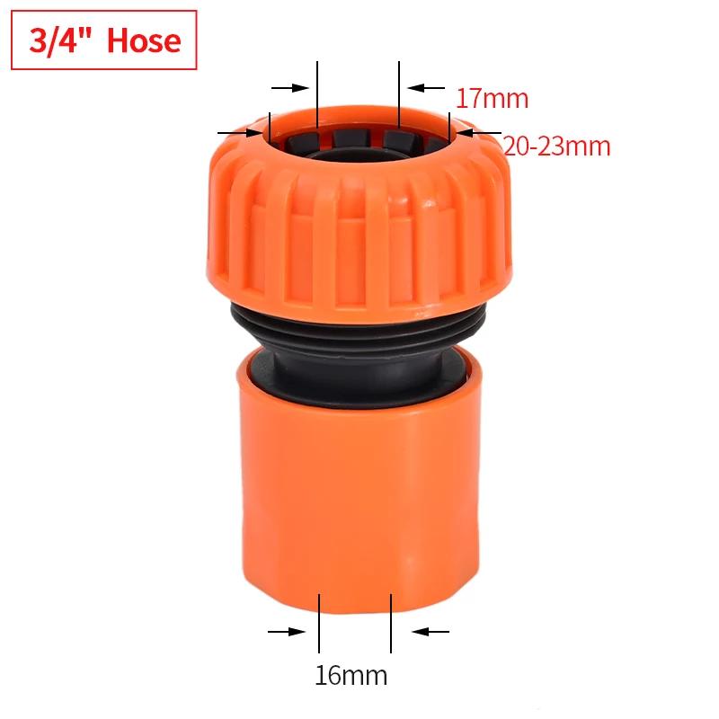 Garden Watering Hose Quick Connector  Coupling 1/2'' 3/4" Hose Fitting Adapter Water Pipe Joint Extender Set For Hose Pipe Tube