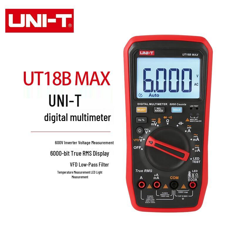 UNI-T UT18B MAX True RMS Digital Multimeter (CN version)