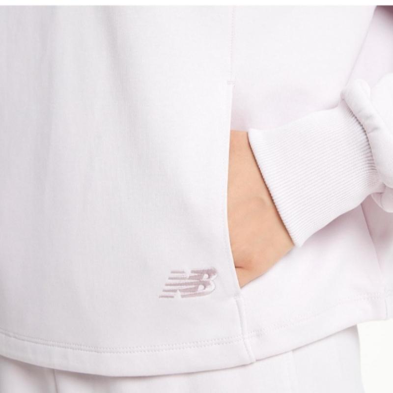 New Balance Hoodie Lqj Nbn0e4w832 26 Women S Signature bruShed Half Zip Hooded Top