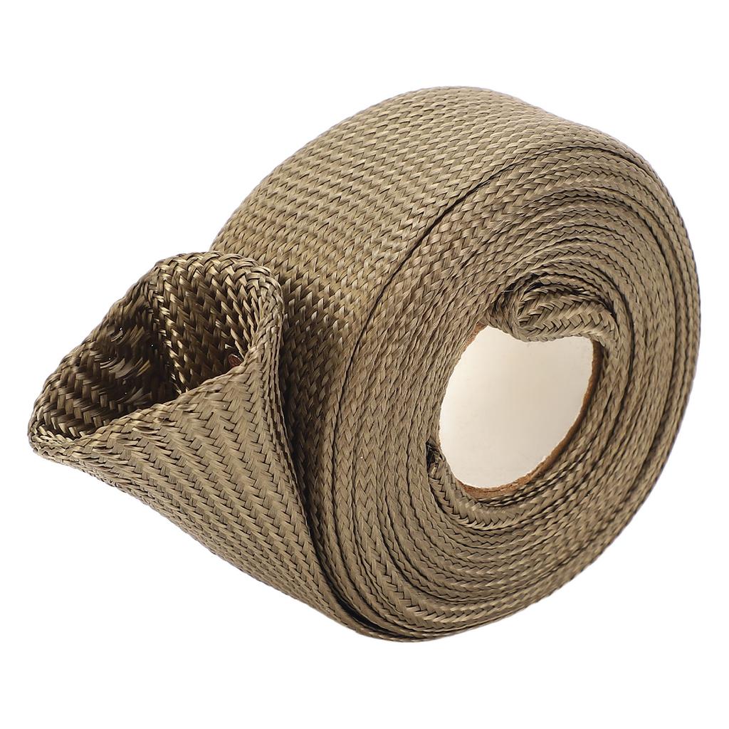 Automotive Hitzeschutzhülle 9,8ft 0,75in Basaltfaser Gewebt Hochtemperaturbeständig Kraftstoffleitung H