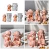 3D Andělská svíčka Řemeslná forma Silikonová forma pro Unikátní Ručně vyráběná Řemesla Epoxidová Pryskyřice Stolní Dekorace Výroba Forma