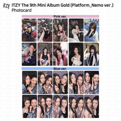 9th Mini Album Gold Platform Nemo Ver Photocard Poster QR YEJI RYUJIN KPOP