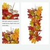 Feuilles d'érable artificielles à suspendre - AIMOONSA - 55 x 23 cm - 24 feuilles - Plastique et soie - Multicolore