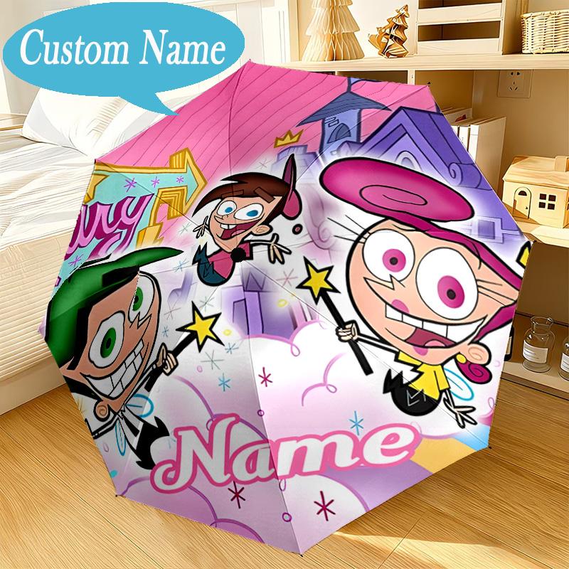 Custom Name Umbrella Magical Adventure Friends Umbrella 8-Frame for Travel, Camping, Casual Lightweight Portable, Essential for Family Gifts