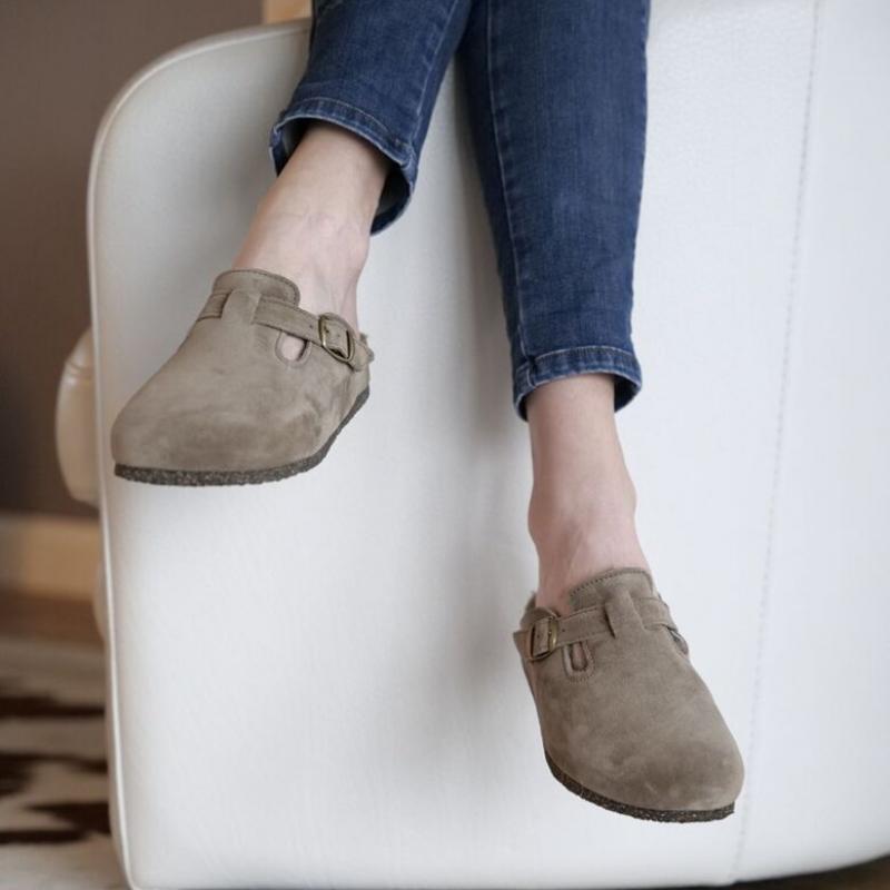 Bosabo Wildleder Clog Braun
