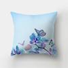 Colorful Butterfly Plant Printing Pattern Cushion Cover for Home Living Room Sofa Office Decoration Throw Pillow