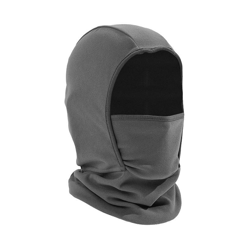 

Winter Kids Balaclava Hat Windproof Fleece Face Mask for Boys Girls Warm Hood Scarf All in One Windproof Cold Weather Outdoor Cy сірий колір